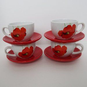 set of 4 Rayware cups & saucers